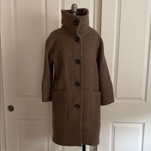 Banana Republic Brown Wool Coat NWT XS